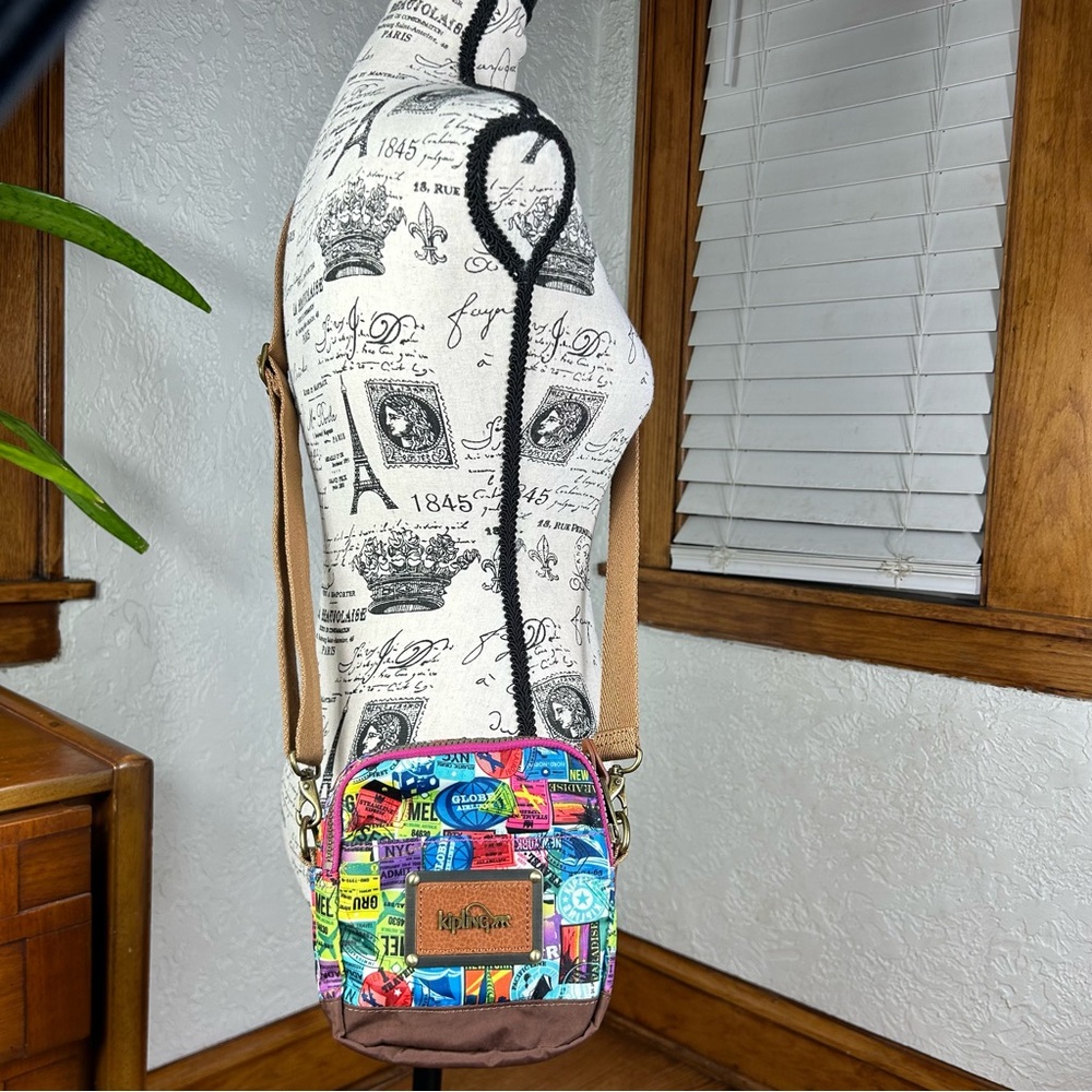 Kipling | Patchwork Travel Stamped Crossbody Conv… - image 2